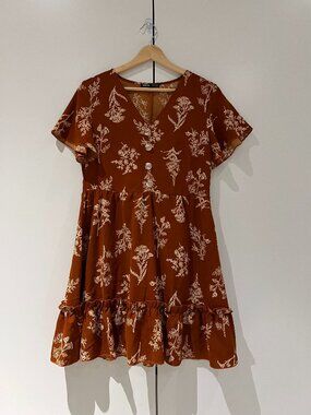 Shein Dress - Brown, Size 4